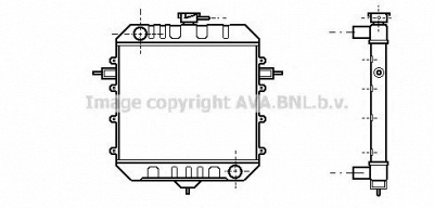 AVA QUALITY COOLING ol2033 -  Радиатор, охлаждение двигателя